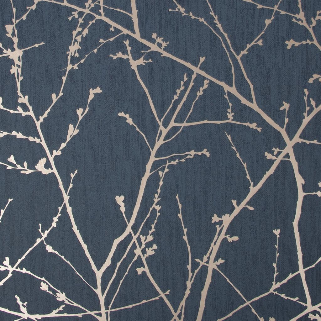 Graham and Brown Innocence Navy 108619 Wallpaper